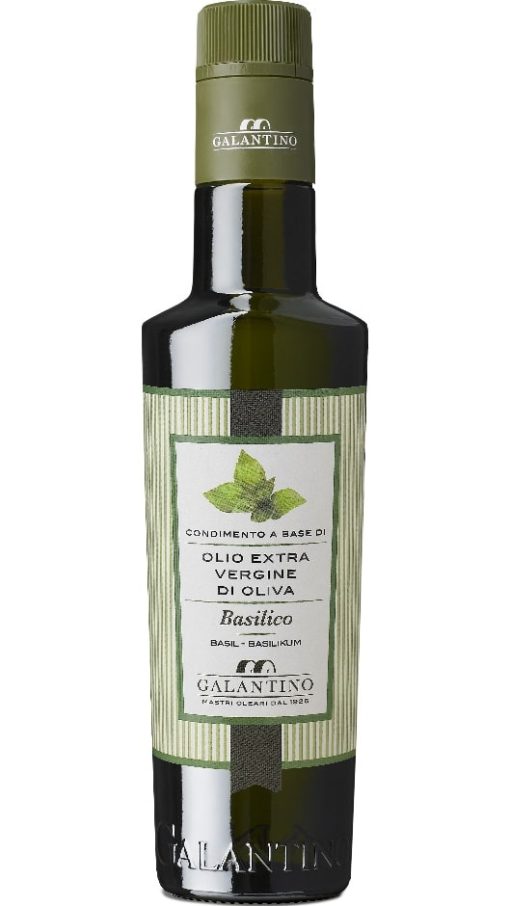 Olio Extravergine di Oliva 500ml - Basilico - Galantino