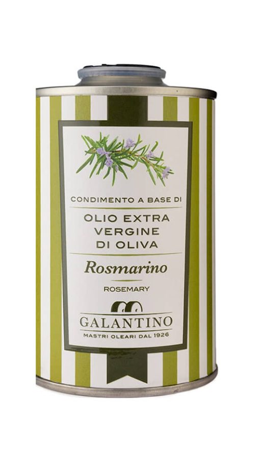 Olio Extravergine di Oliva - Rosmarino - 250ml Lattina - Galantino - ETICHETTA DANNEGGIATA