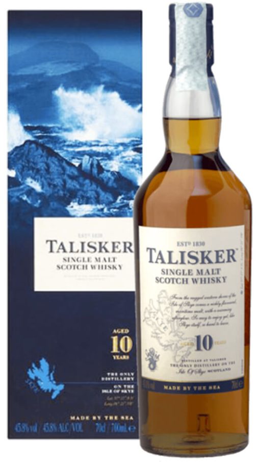 Single Malt Scotch Whisky 10 Years Old 70cl - Talisker (Astucciato)